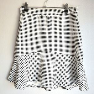 Banana Republic Black and White A-Line Skirt